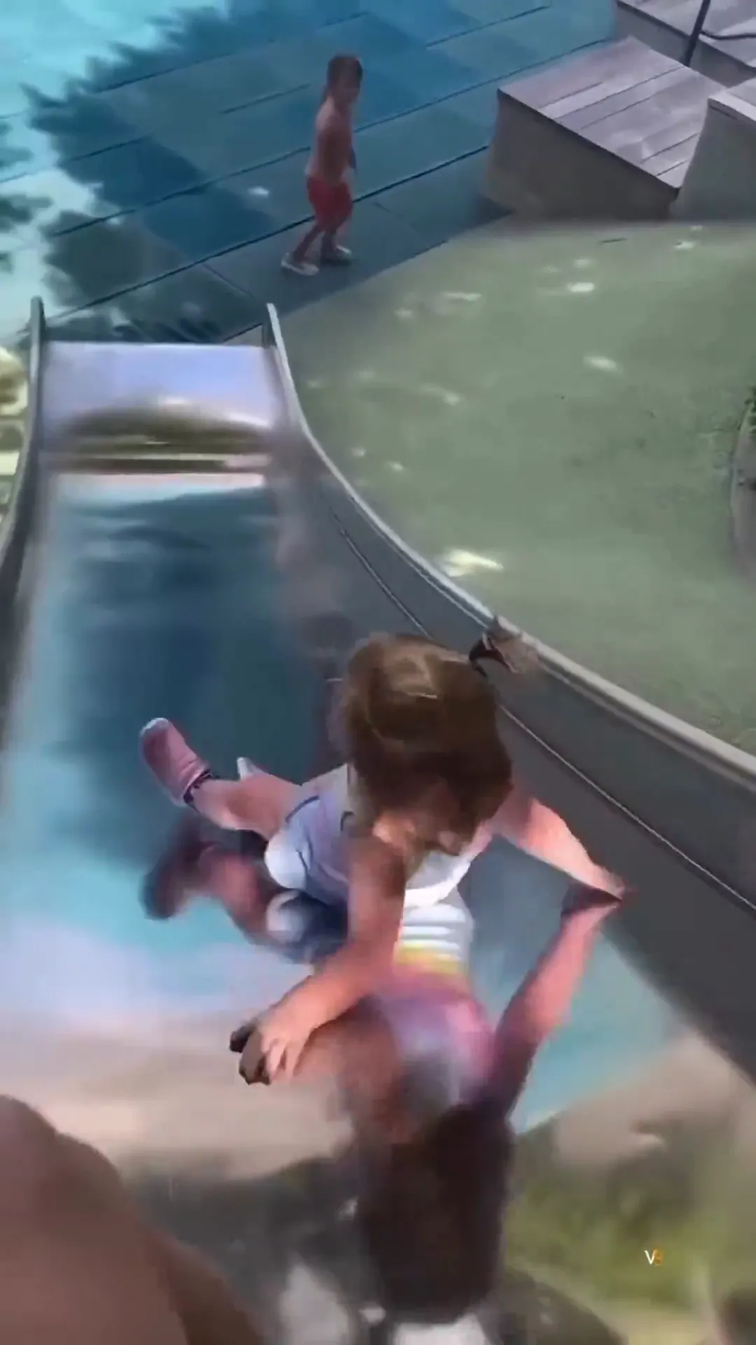 Baby Fall Down Slide Viral Video