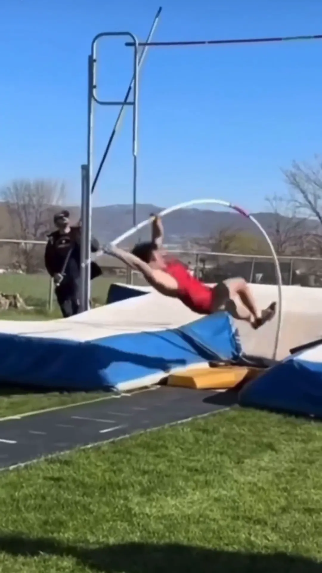 Pole Vault Slide Viral Video