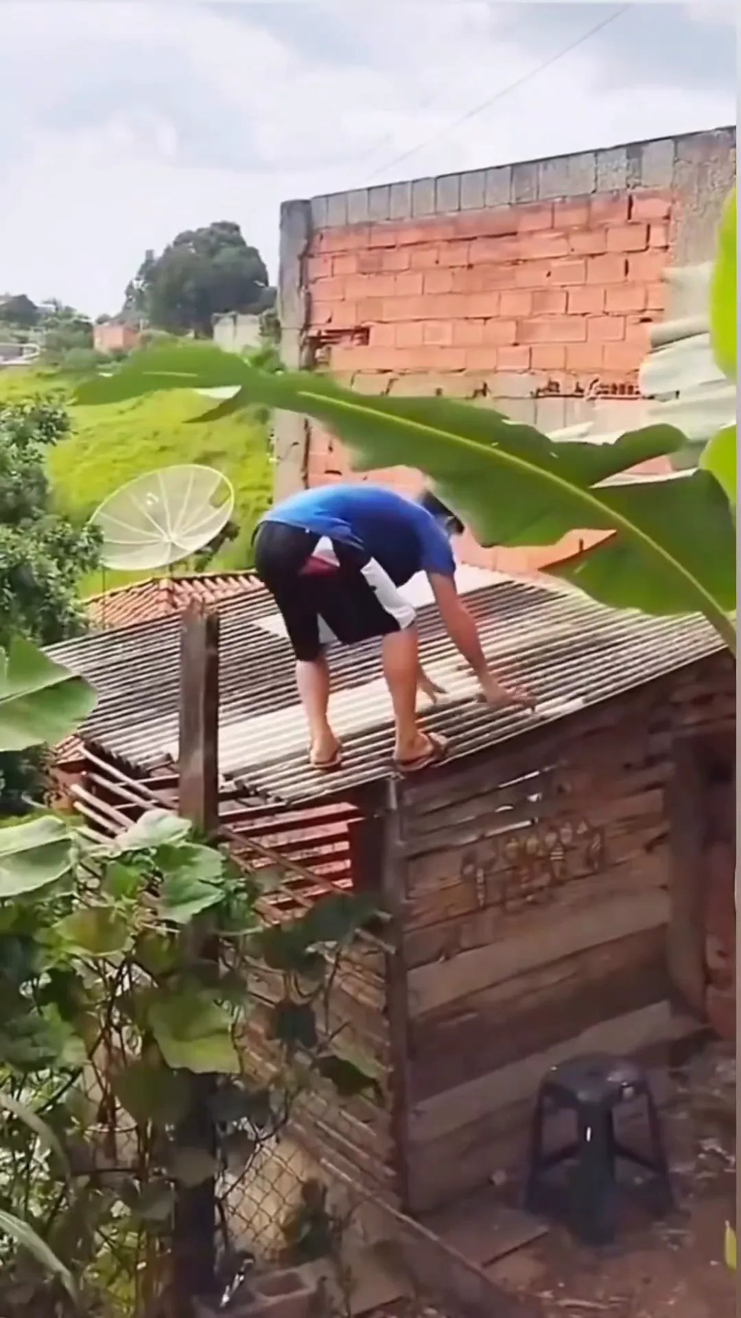 Roof Collapse Viral Video